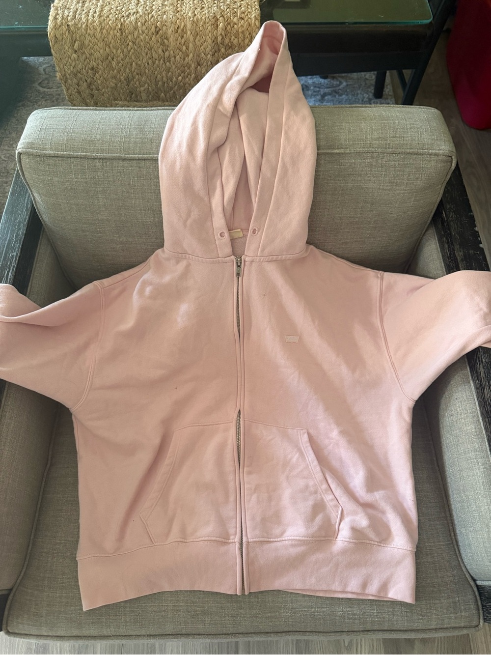 Levi's Kids Light Pink Full-Zip Hoodie